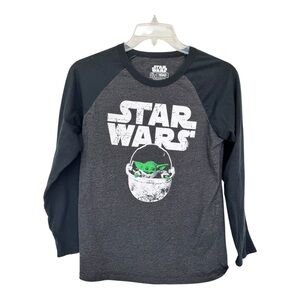 Star Wars Mandalorian Baby Yoda Long Sleeve Shirt Youth XL (14/16)